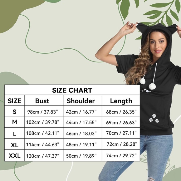 Pet Carrier Cat/Dog Pouch Hoodie Pullover Short Sleeve T-Shirt Size Large - Picture 3 of 4